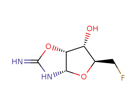 5'-Fluor-5'-desoxy-2-amino-α-D-ribofuro<1',2':4,5>oxazolin-(2)