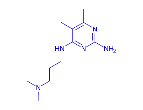Pyrimidine, 2-amino-4-(3-dimethylaminopropylamino)-5,6-dimethyl- (4CI)