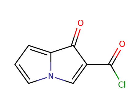 Molecular Structure of 81400-08-0 (1H-Pyrrolizine-2-carbonyl chloride, 1-oxo- (9CI))