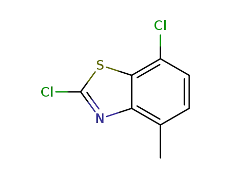 Molecular Structure of 80945-85-3 (2,7-DICHLORO-4-METHYL-1,3-BENZOTHIAZOLE)