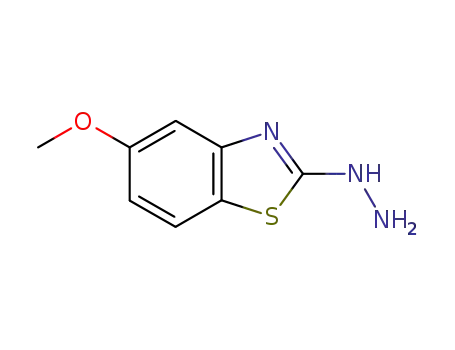 Molecular Structure of 80945-74-0 (2(3H)-Benzothiazolone,5-methoxy-,hydrazone(9CI))