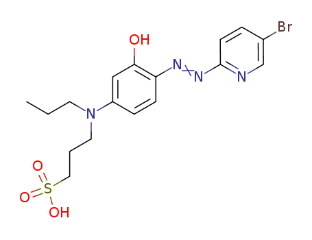 2-[(5-Bromo-2-pyridylazo]-5-[N-propyl-N-(3-sulfopropyl)amino]phenol,disodiumsalt,dihydrate CAS NO.81608-06-2 CAS NO.81608-06-2