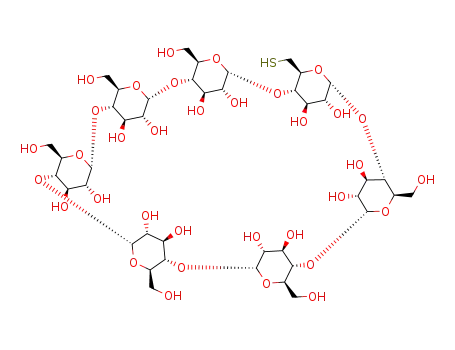 Molecular Structure of 81644-55-5 (Mercapto-β-cyclodextrin)