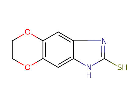 Molecular Structure of 81864-47-3 (6,7-DIHYDRO-1H-[1,4]DIOXINO[2',3':4,5]BENZO[D]IMIDAZOLE-2-THIOL)