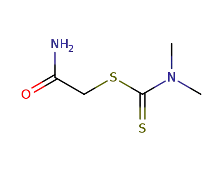 Molecular Structure of 816-75-1 (2-amino-2-oxoethyl dimethylcarbamodithioate)