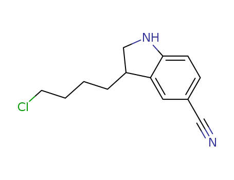 1H-Indole-5-carbonitrile, 3-(4-chlorobutyl)-2,3-dihydro-
