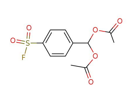 Benzenesulfonylfluoride, 4-[bis(acetyloxy)methyl]- cas  88654-55-1