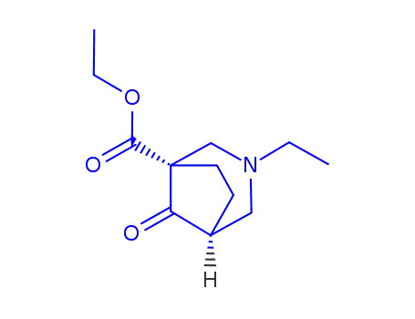Molecular Structure of 815610-30-1 (3-Azabicyclo[3.2.1]octane-1-carboxylicacid,3-ethyl-8-oxo-,ethylester(9CI))