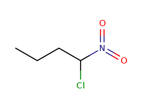 Molecular Structure of 81668-01-1 (1-chloro-1-nitrobutane)