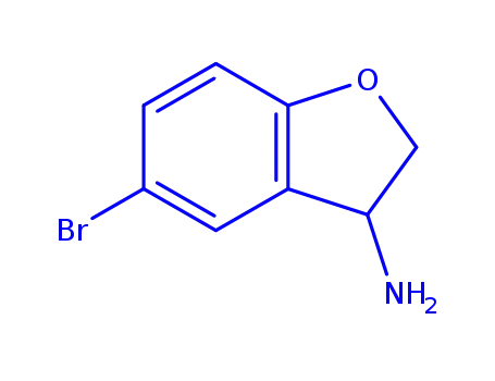 Molecular Structure of 885280-79-5 (5-BROMO-2,3-DIHYDRO-BENZOFURAN-3-YLAMINE HYDROCHLORIDE)