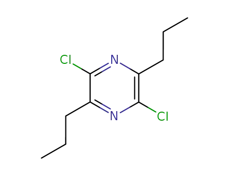 Molecular Structure of 67714-54-9 (Pyrazine, 2,5-dichloro-3,6-dipropyl-)