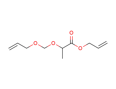 Molecular Structure of 81717-70-6 (prop-2-en-1-yl 2-[(prop-2-en-1-yloxy)methoxy]propanoate)