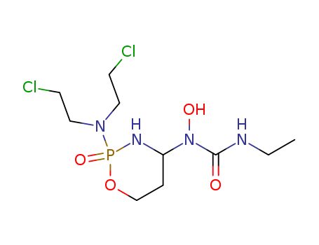 97139-63-4,Urea, N-(2-(bis(2-chloroethyl)amino)tetrahydro-2H-1,3,2-oxazaphosphorin-4-yl)-N-ethyl-N-hydroxy-, P-oxide,