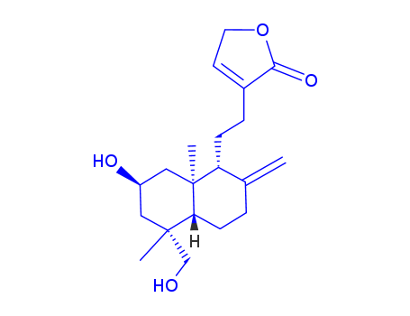 (-)-3-[2-[(1R,4aβ)-Decahydro-7β-hydroxy-5α-hydroxymethyl-5,8aα-dimethyl-2-methylenenaphthalene-1α-yl]ethyl]-2(5H)-furanone