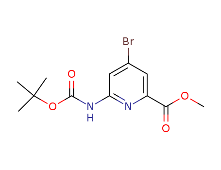 4-BROMO-6-[(TERT-BUTOXYCARBONYL)AMINO]PYRIDINE-2-CARBOXYLIC ACID METHYL ESTER
