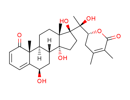 81644-34-0,(6beta,17alpha,22R)-6,14,17,20-tetrahydroxy-22,26-epoxyergosta-2,4,24-triene-1,26-dione,ginsenoside-RB2;ginsenosidec;withaperuvin C;