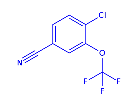 Molecular Structure of 886501-50-4 (4-Chloro-3-(trifluoromethoxy)benzonitrile)