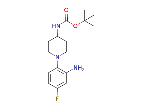 tert-Butyl 1-(2-amino-4-fluorophenyl)piperidin-4-ylcarbamate