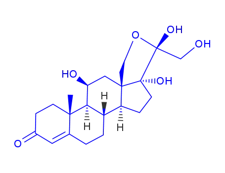 Molecular Structure of 81705-06-8 (18-hydroxycortisol)