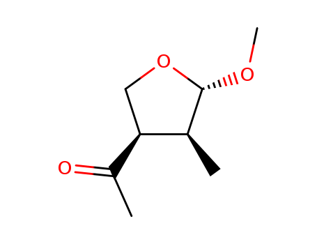 81910-05-6,Ethanone, 1-(tetrahydro-5-methoxy-4-methyl-3-furanyl)- (9CI),Methylbotryodiplodin