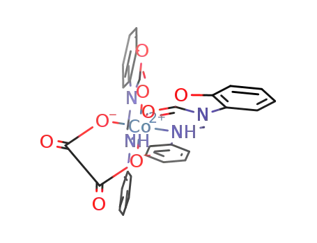 Molecular Structure of 82497-97-0 (cobalt(2+) ethanedioate - 3-[(phenylamino)methyl]-1,3-benzoxazol-2(3H)-one (1:2))