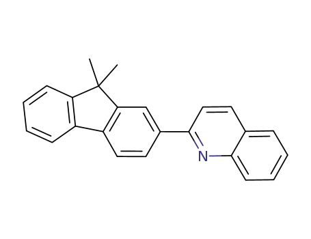 Molecular Structure of 889750-37-2 (QUINOLINE, 2-(9,9-DIMETHYL-9H-FLUOREN-2-YL)-)