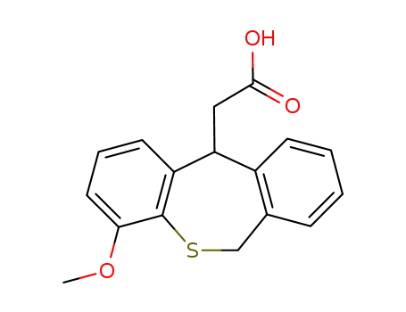 82407-43-0,4-Methoxy-6,11-dihydrodibenzo(b,e)thiepin-11-acetic acid,Dibenzo(b,e)thiepin-11-acetic acid,6,11-dihydro-4-methoxy;6,11-Dihydro-4-methoxydibenzo(b,e)thiepin-11-acetic acid;4-Methoxy-6,11-dihydrodibenzo<b,e>thiepin-11-acetic acid;