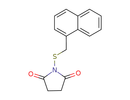 Molecular Structure of 89030-43-3 (1-(naphthalen-1-ylmethylsulfanyl)pyrrolidine-2,5-dione)