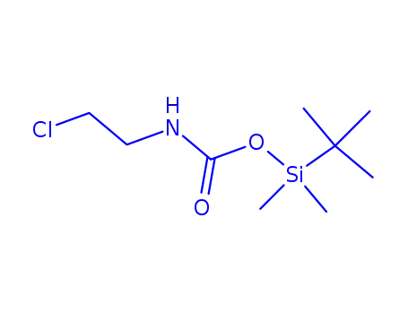 Molecular Structure of 82475-65-8 (tert-butyl(dimethyl)silyl (2-chloroethyl)carbamate)