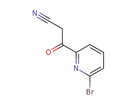 Molecular Structure of 887595-07-5 (3-(6-BROMO-PYRIDIN-2-YL)-3-OXO-PROPIONITRILE)