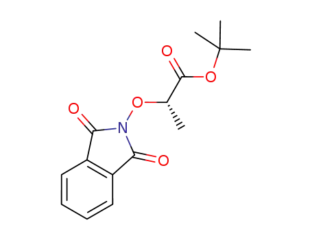 Molecular Structure of 887775-83-9 (Propanoic acid, 2-[(1,3-dihydro-1,3-dioxo-2H-isoindol-2-yl)oxy]-, 1,1-dimethylethyl ester, (2S)-)