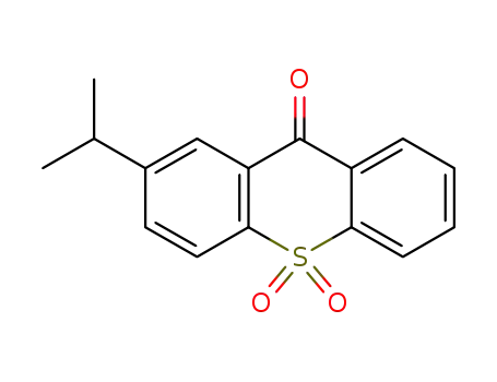 Molecular Structure of 210295-96-8 (2-isopropyl-9H-thioxanthen-9-one 10,10-dioxide)