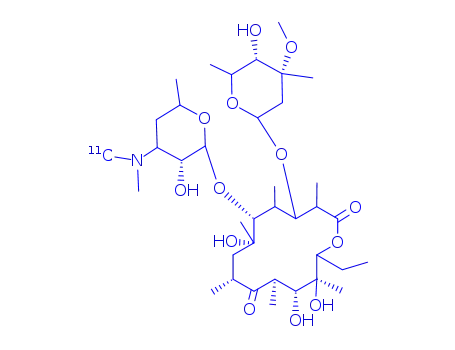 Molecular Structure of 82343-12-2 (ERYTHROMYCIN, [N-METHYL-14C])