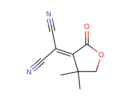 Molecular Structure of 82698-94-0 ((4,4-dimethyl-2-oxodihydrofuran-3(2H)-ylidene)propanedinitrile)