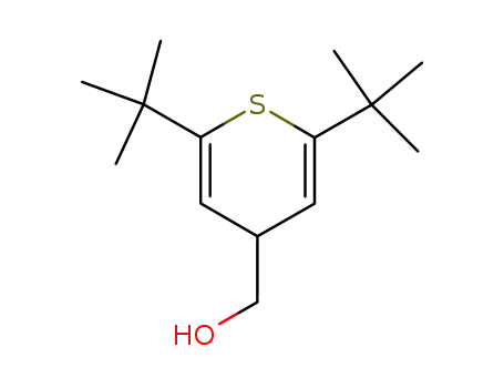 Molecular Structure of 83670-19-3 (4H-Thiopyran-4-methanol, 2,6-bis(1,1-dimethylethyl)-)