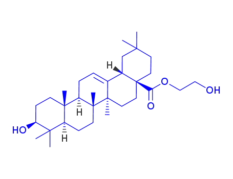 Molecular Structure of 892869-48-6 (2-Hydroxyethyl oleanolate)