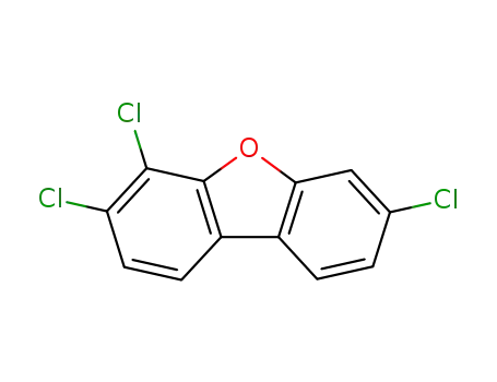 Molecular Structure of 83704-44-3 (3,4,7-trichlorodibenzo[b,d]furan)