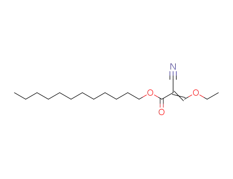 Molecular Structure of 89269-07-8 (dodecyl (2E)-2-cyano-3-ethoxyprop-2-enoate)