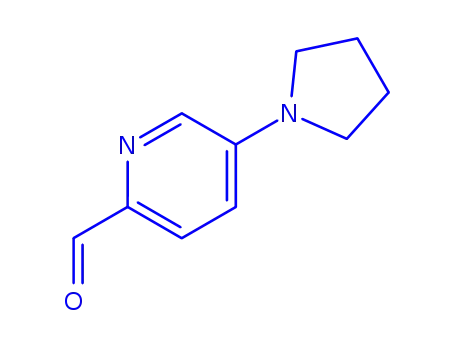 Molecular Structure of 892501-98-3 (5-Pyrrolidin-1-ylpyridine-2-carbaldehyde)