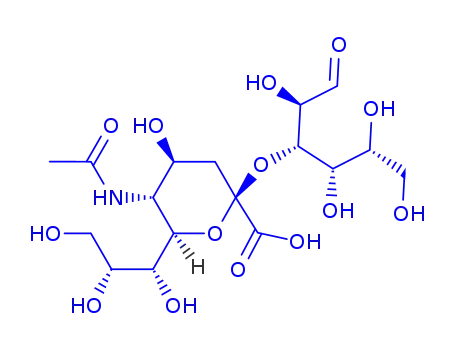 Molecular Structure of 83563-61-5 (N-acetylneuraminyl-(2-3)-galactose)