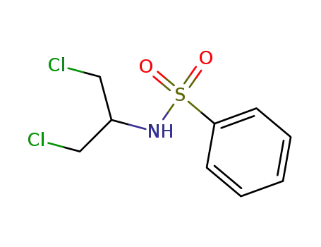 Molecular Structure of 832-24-6 (N-(1,3-dichloropropan-2-yl)benzenesulfonamide)