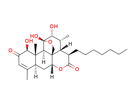 (1beta,12alpha,15beta)-15-heptyl-1,11,12-trihydroxy-11,20-epoxypicras-3-ene-2,16-dione