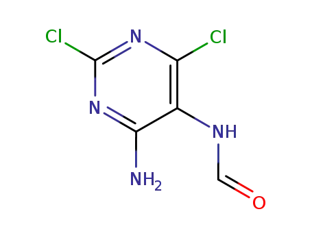 Molecular Structure of 89284-45-7 (N-(4-amino-2,6-dichloropyrimidin-5-yl)formamide)