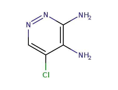 Molecular Structure of 89123-72-8 (3-AMINO-5-CHLOROPYRIDAZIN-4-YLAMINE)