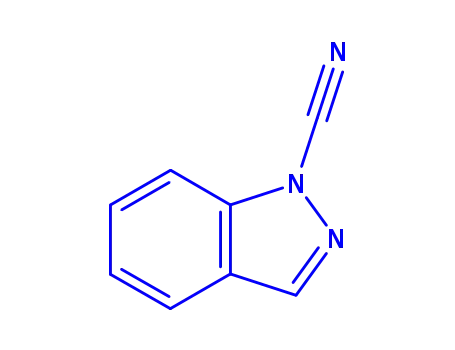Molecular Structure of 893447-53-5 (1H-Indazole-1-carbonitrile)