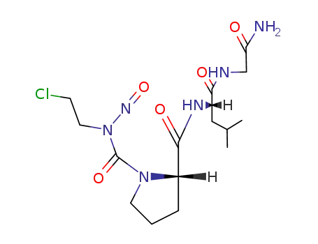 Molecular Structure of 83472-41-7 (1-[(2-chloroethyl)(nitroso)carbamoyl]-L-prolyl-L-leucylglycinamide)