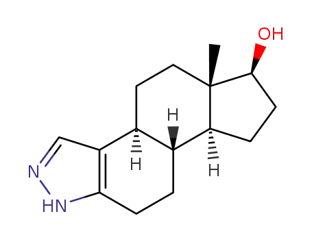 Molecular Structure of 89288-70-0 (2,3-Bisaza-A-nor-1,5(10)-estradien-17-ol)