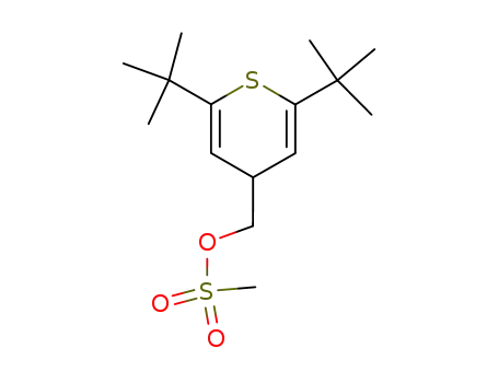 Molecular Structure of 83670-20-6 (4H-Thiopyran-4-methanol, 2,6-bis(1,1-dimethylethyl)-,methanesulfonate)