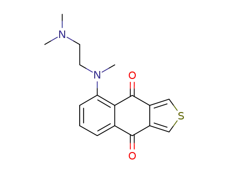 Molecular Structure of 89479-41-4 (5-{[2-(dimethylamino)ethyl](methyl)amino}naphtho[2,3-c]thiophene-4,9-dione)
