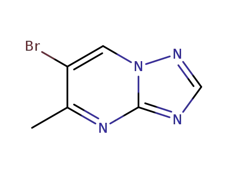 Molecular Structure of 89581-42-0 (6-BROMO-5-METHYL-[1,2,4]TRIAZOLO[1,5-A]PYRIMIDINE)
